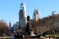 Washington Monument Overlooking Downtown